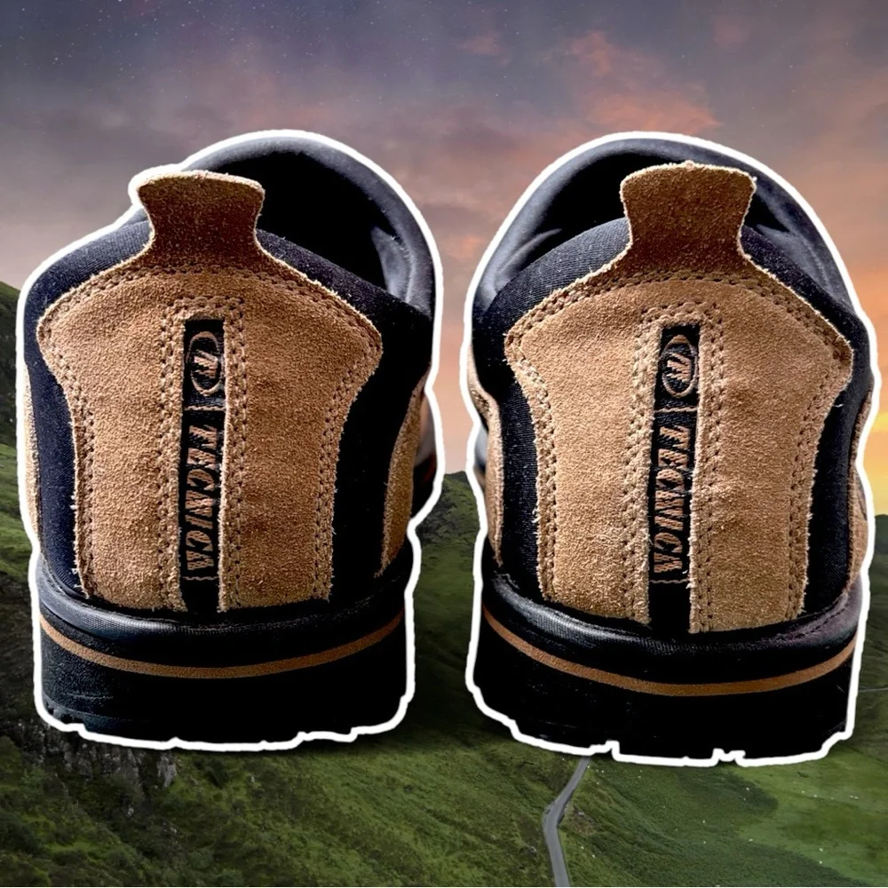 Tecnica Pacmoc Suede Slip-On All Terrain comfyHiking Shoes Sz 9.5 Men/11 Women